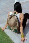 Buy_Riti_Grey Godhadi Patchwork Reshma Silk Saree Backpack _Online_at_Aza_Fashions