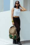 Shop_Riti_Gray Godhadi Patchwork Cement Backpack _Online_at_Aza_Fashions