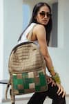 Buy_Riti_Grey Godhadi Patchwork Reshma Silk Saree Backpack 