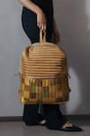 Shop_Riti_Beige Godhadi Patchwork Reshma Backpack _at_Aza_Fashions