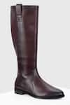 Buy_Oroh_Brown Asturias Long Leather Boots _at_Aza_Fashions