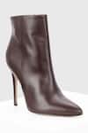 Shop_Oroh_Brown Adela High Heel Leather Ankle Boots _at_Aza_Fashions