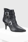 Buy_Oroh_Black Buckles Valeria Multi Embellished Boots _at_Aza_Fashions