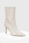 Shop_OROH_White Plain Cristina High Heel Ankle Boots_at_Aza_Fashions