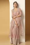 Meenagurnam Pink Net, Georgette Sequins, Beads, Persian Fleur Embroidered Kurta Sharara Set Online at Aza Fashions Meenagurnam_Pink Net, Georgette Sequins, Beads, Persian Fleur Embroidered Kurta Sharara Set _Online_at_Aza_Fashions
