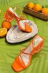 Shop_House of Prisca_Orange Hand Painted You Glad Heels _at_Aza_Fashions