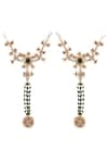 Shop_Riana Jewellery_Green Jadtar Stone Embellished Hathphool Set Of 2 _at_Aza_Fashions