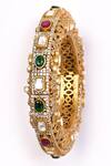 Preeti Mohan_Multi Color Stones Navratna Studded Bangle _Online_at_Aza_Fashions