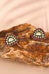 Shop_Preeti Mohan_Multi Color Stones Studded Earrings _at_Aza_Fashions