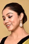 Buy_Preeti Mohan_Gold Plated Stones Studded Drop Earrings _at_Aza_Fashions