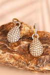 Shop_Preeti Mohan_Gold Plated Stones Studded Drop Earrings _at_Aza_Fashions