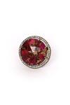 PREETI MOHAN_Red Stone Ruby Studded Ring _Online_at_Aza_Fashions