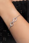 Buy_KAJ Fine Jewellery_White Full Cut Diamonds 14kt Gold Infinity Chain Bracelet _at_Aza_Fashions