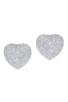 Shop_KAJ Fine Jewellery_White Rose Cut Diamonds 18kt Gold Heart Studs _at_Aza_Fashions