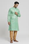 Buy Arihant Rai Sinha Green Silk Embroidery Floral Pattern Kurta And Churidar Set at Aza Fashions Buy_Arihant Rai Sinha_Green Silk Embroidery Floral Pattern Kurta And Churidar Set _at_Aza_Fashions