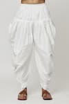 Arihant Rai Sinha_Blue Silk Embroidery Placket Dori Kurta And Dhoti Pant Set _Online_at_Aza_Fashions
