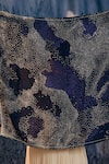 AMKA_Blue Cosmic Galaxy Print Scarf _Online_at_Aza_Fashions