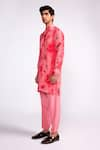 Buy_Isha Gupta Tayal_Pink Shell And Lining Crepe Printed Flower Kurta & Salwar Set _Online_at_Aza_Fashions