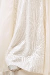 Mahima Mahajan_Ivory Net Embroidered Tazeer Sequin Embellished Overlay Skirt With Corset _Online_at_Aza_Fashions