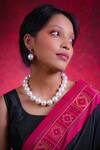 Buy_Totapari_White Pearls Midas Touch Embellished Necklace _at_Aza_Fashions