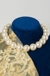 Shop_Totapari_White Pearls Midas Touch Embellished Necklace _at_Aza_Fashions