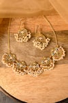 Shop_Totapari_Gold Plated Stones Amrita Embellished Choker Necklace Set _at_Aza_Fashions