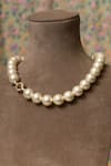 Buy_Totapari_Gold Plated Stone Glow Pearl Necklace _at_Aza_Fashions