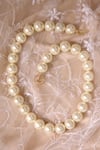 Shop_Totapari_Gold Plated Stone Glow Pearl Necklace _at_Aza_Fashions