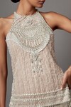 Shop_Mala and Kinnary_Beige Net Embroidered Pearl Crystal Stripe Embellished Top With Pant _Online_at_Aza_Fashions