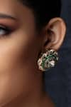 joules by radhika_Gold Plated Hydro Polkis Floweret Studs _Online_at_Aza_Fashions