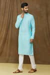 Buy_Samyukta Singhania_Green Cotton Digital Prints Floral Straight Kurta _Online_at_Aza_Fashions