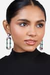 Buy_Isharya_Multi Color Crystals Hyper Hoop Earrings_at_Aza_Fashions