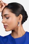 Buy_Isharya_Blue Crystals Drop Earrings _at_Aza_Fashions
