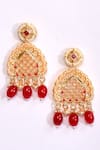 Buy_Nayaab by Aleezeh_Multi Color Beads And Kundan Embellished Pendant Necklace Set_Online_at_Aza_Fashions