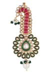 Buy_Riana Jewellery_Multi Color Embellished Meenakari Kalangi _at_Aza_Fashions