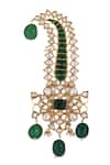 Buy_Riana Jewellery_Multi Color Embellished Emerald Stone Kalangi _at_Aza_Fashions