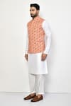 Shop_Arihant Rai Sinha_White Silk Plain Solid Draped Churidar _Online_at_Aza_Fashions