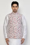 Buy Arihant Rai Sinha White Cotton Embroidery Floral Pattern Nehru Jacket Online at Aza Fashions Buy_Arihant Rai Sinha_White Cotton Embroidery Floral Pattern Nehru Jacket _Online_at_Aza_Fashions