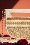 Shop_Aamli_Cream Crystals Razzmatazz And Pearl Embellished Bag _at_Aza_Fashions