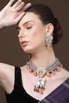 Buy_Dugran By Dugristyle_Multi Color Carved Tribal Figurine Pendant Necklace _at_Aza_Fashions