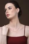 Buy_Dugran By Dugristyle_White Pearls And Stones Embellished Necklace _at_Aza_Fashions