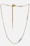 Dugran By Dugristyle_White Pearls And Stones Embellished Necklace _Online_at_Aza_Fashions