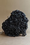 Plode_Black Embellished Crystal Micro Heart Bag_Online_at_Aza_Fashions