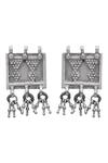 Sangeeta Boochra_Silver Plated Tribal Square Shaped Earrings _Online_at_Aza_Fashions