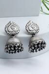 Buy Sangeeta Boochra Silver Plated Handcrafted Carved Jhumkas at Aza Fashions Buy_Sangeeta Boochra_Silver Plated Handcrafted Carved Jhumkas _at_Aza_Fashions