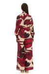 Shop_Koai_Multi Color Cotton, Silk Embroidery Collared Printed Shirt _at_Aza_Fashions