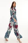 Buy_KoAi_White Muslin Cotton Silk Floral Blossom Pattern Pant _Online_at_Aza_Fashions