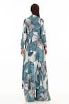 Shop_Koai_Blue Botanic Pattern Cape _at_Aza_Fashions