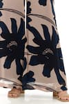 Shop_KoAi_Off White Chiffon Printed Floral Pattern Flared Pant _Online_at_Aza_Fashions