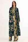 Buy_Koai_Blue Garden Pattern Cape _at_Aza_Fashions